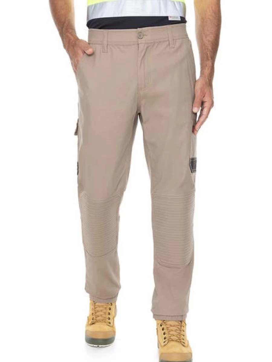 Men's Traders 308 Work Pants With Padded Knees - Durable Khaki Utility Pants for Labor & Construction