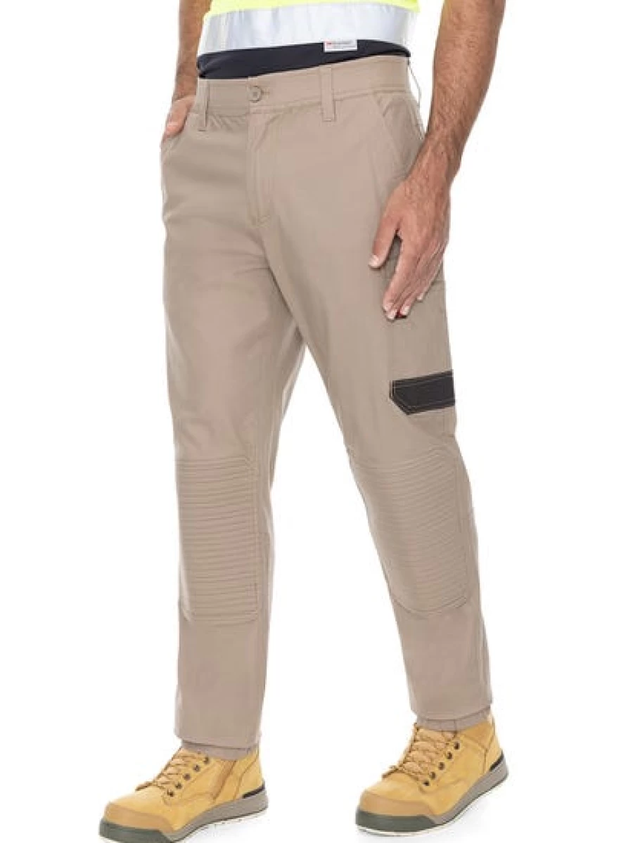 Men's Traders 308 Work Pants With Padded Knees - Durable Khaki Utility Pants for Labor & Construction