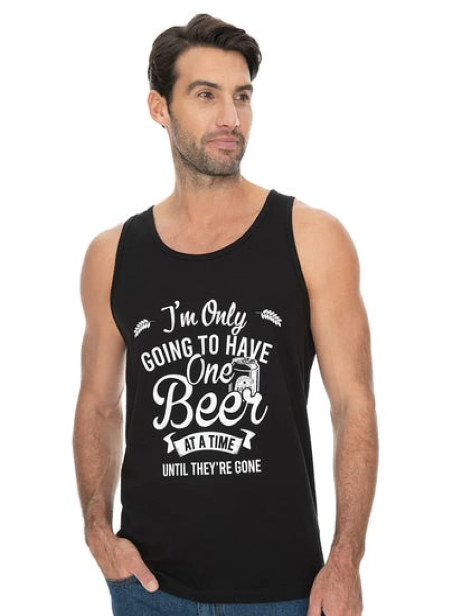 Lowes Men's Beer Lover Graphic Sleeveless Tank Top
