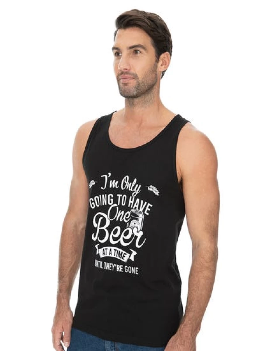 Lowes Men's Beer Lover Graphic Sleeveless Tank Top