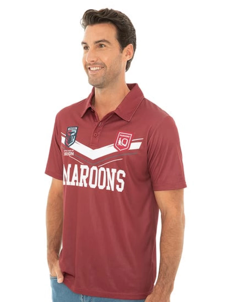 Licensed Men's Vintage Polo Shirt - QLD Classic Fit Casual Top