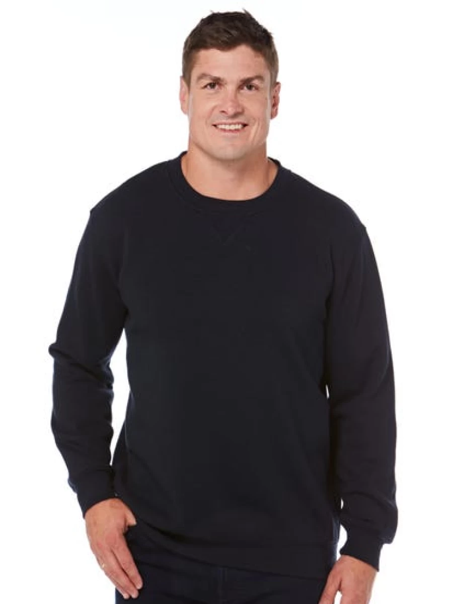 Lowes Men's Navy Fleece Sloppy Joe Pullover Sweatshirt