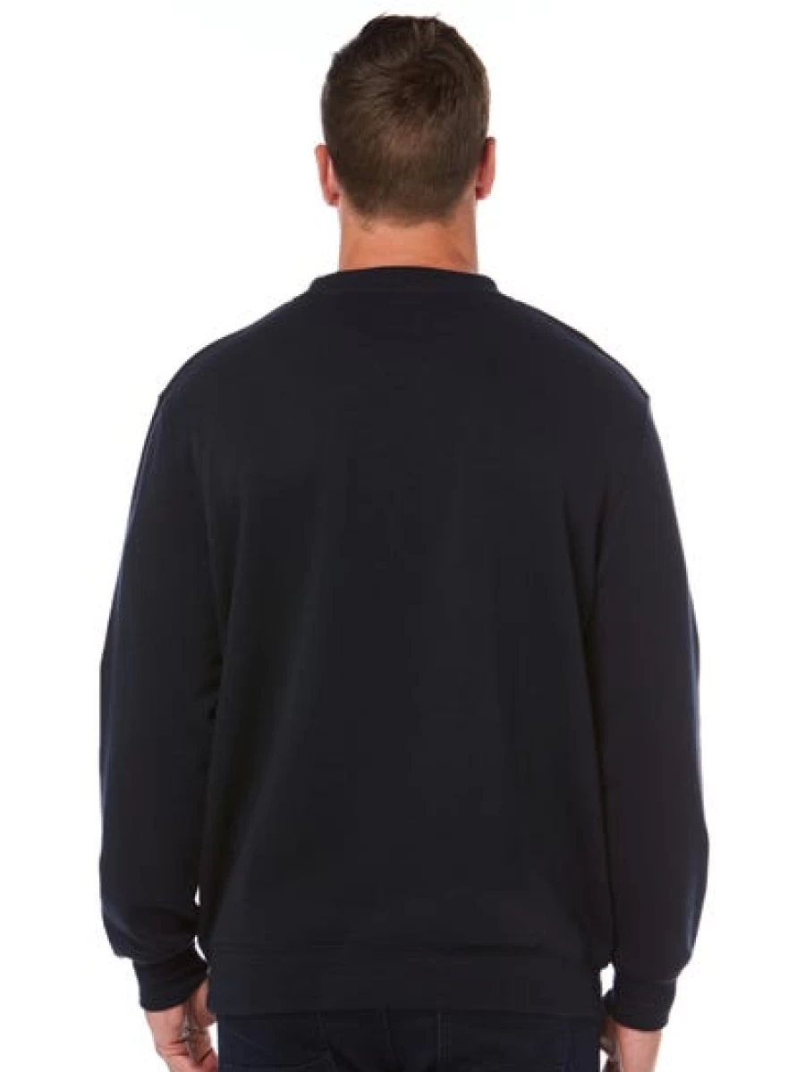 Lowes Men's Navy Fleece Sloppy Joe Pullover Sweatshirt