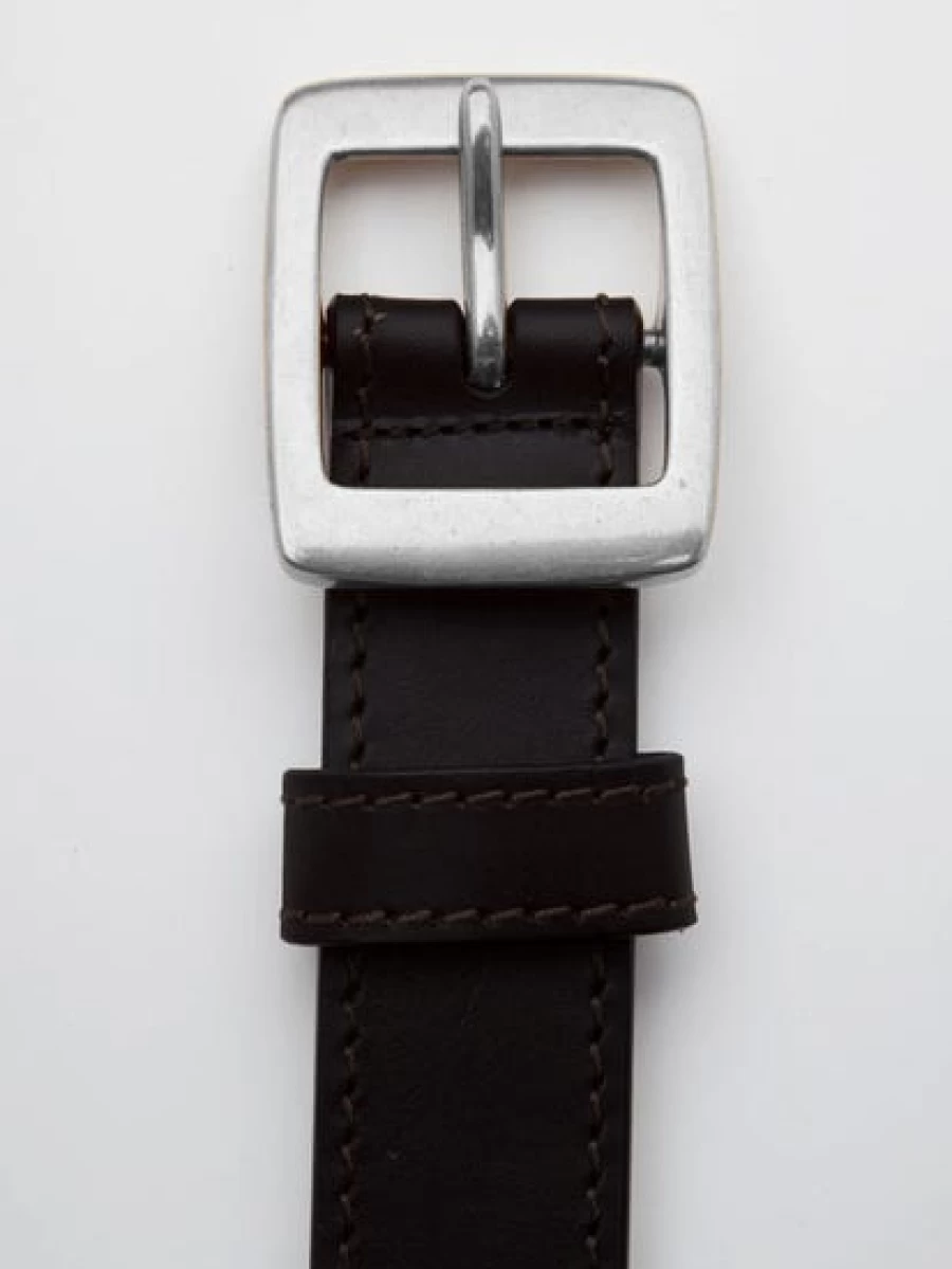 Lowes Men's Premium Stitched Edge Leather Belt for Casual & Dress Wear