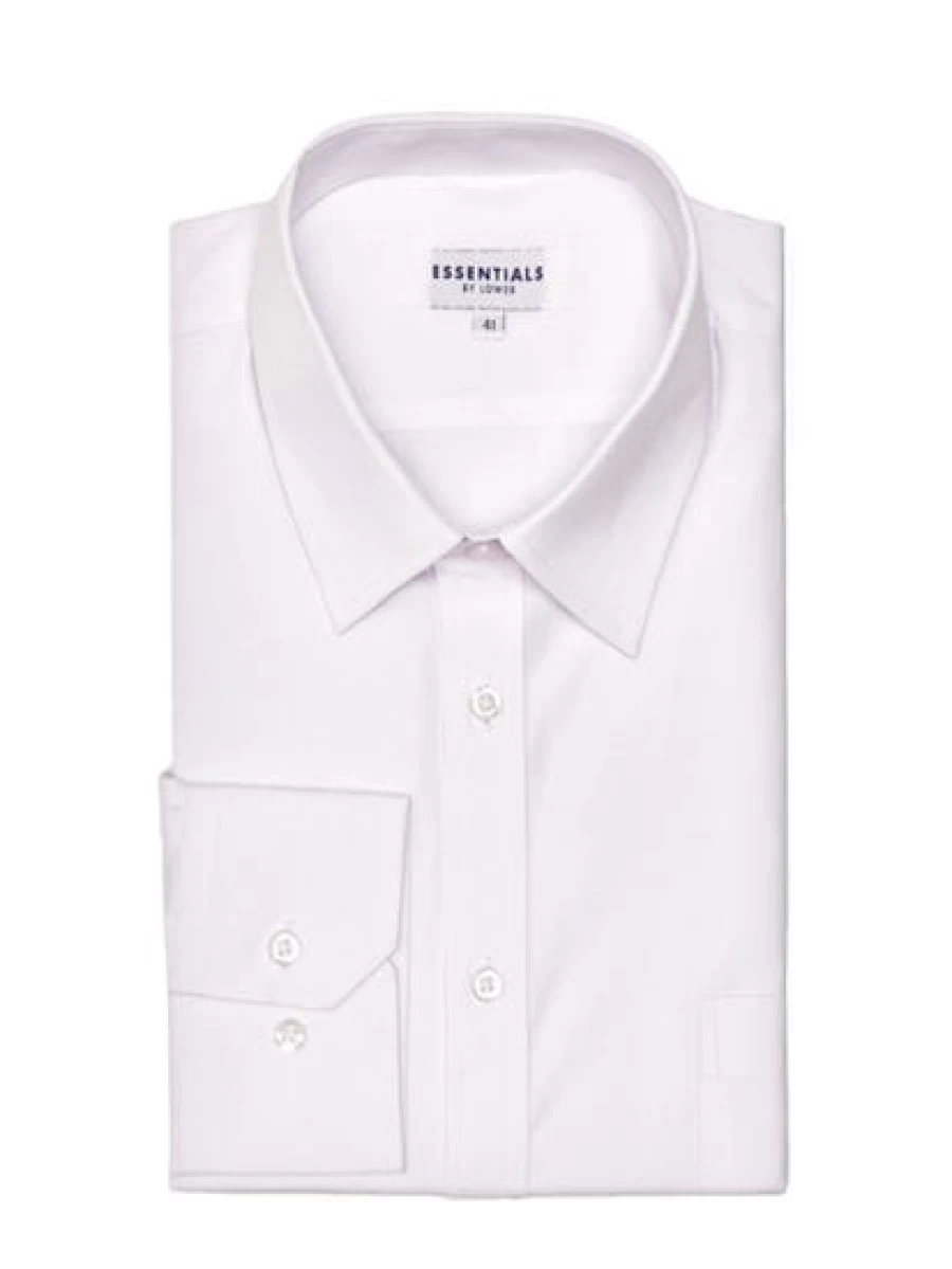Essential Men's White Business Shirt - Classic Fit Formal Wear by Essential