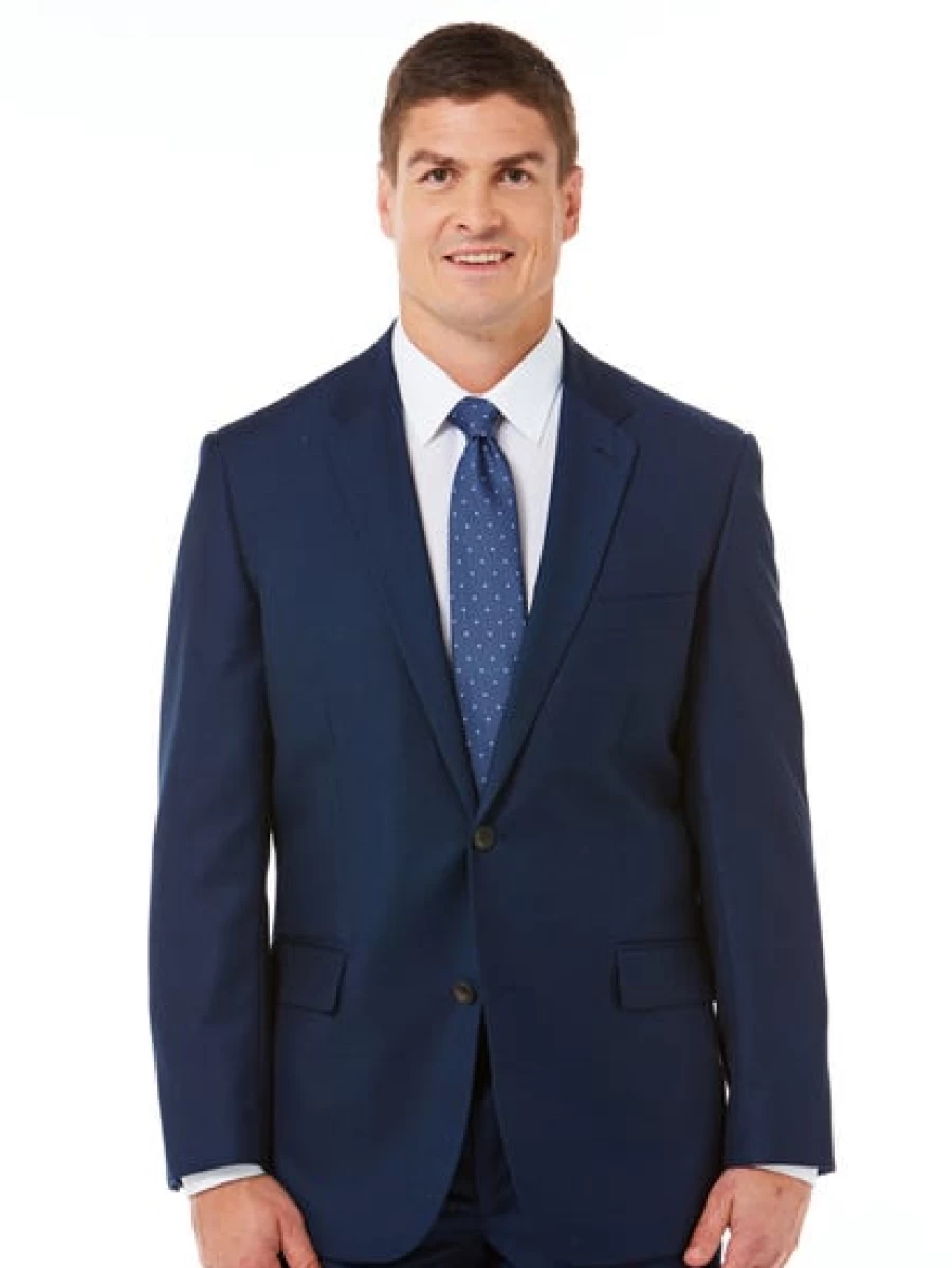 Perizzi Men's Slim Fit Navy Suit Jacket - Classic Tailored Blazer for Formal Wear