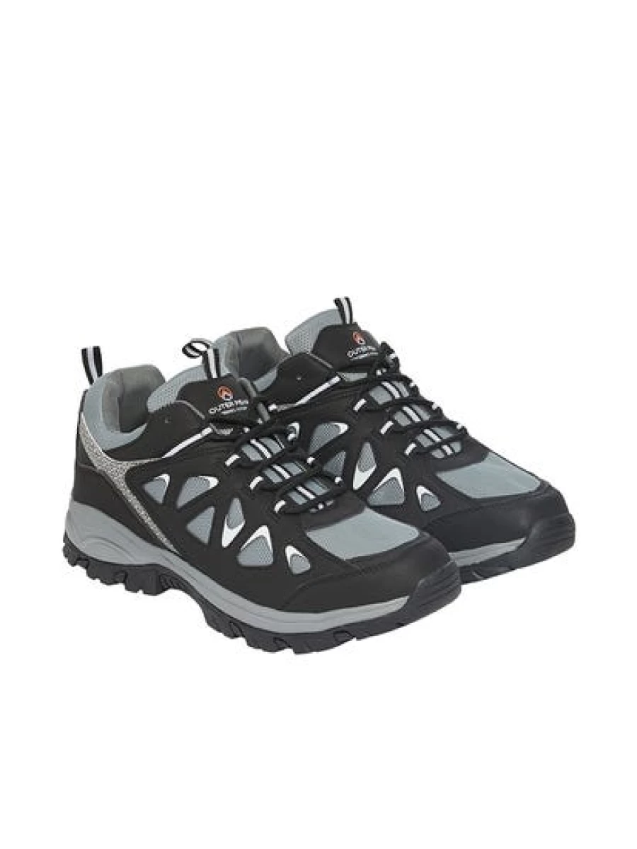 Outer Peak Men's Black Hiking Shoes - Lightweight Trail Running Shoes for Outdoor Adventures