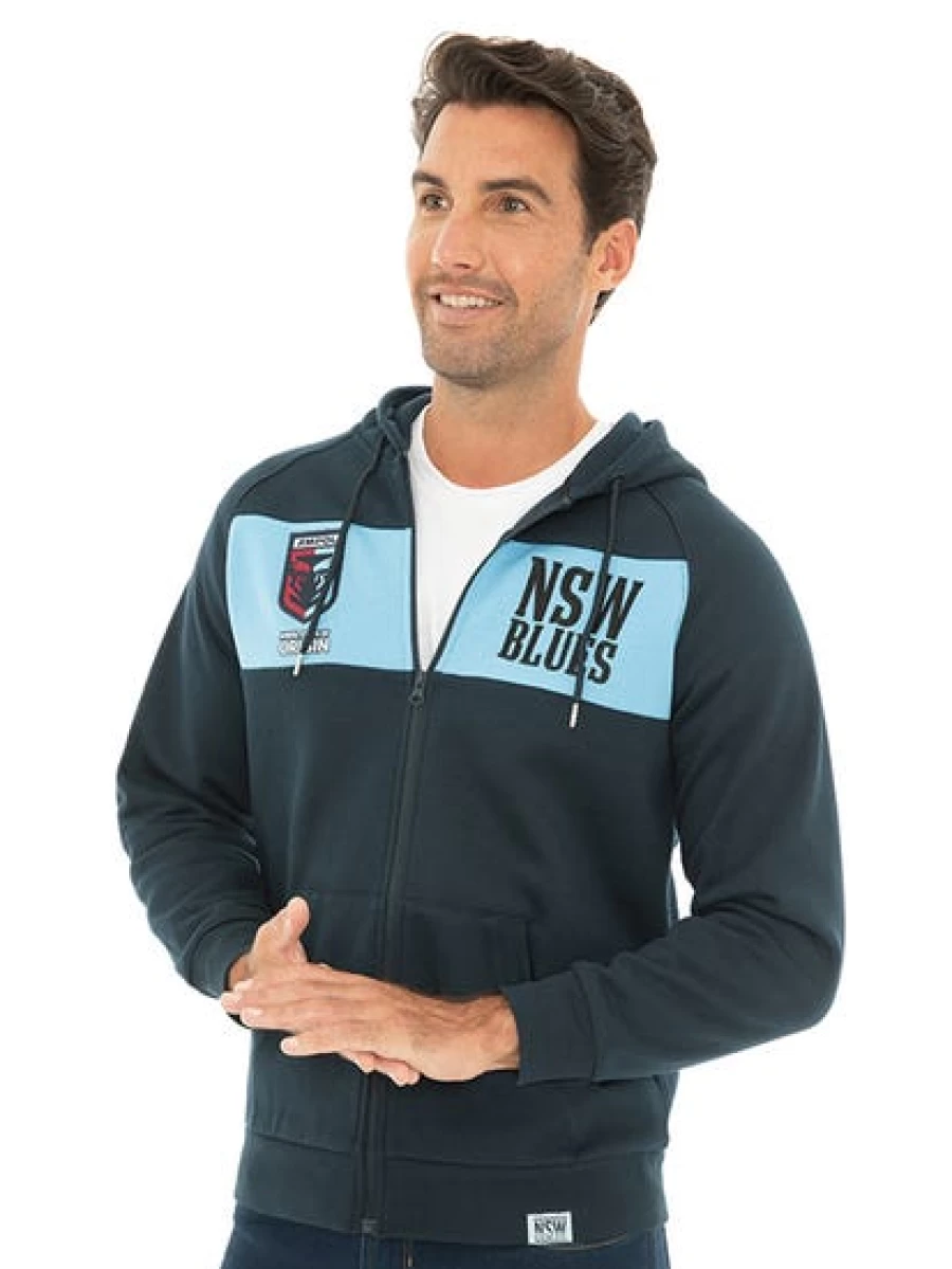 Licensed Men's NSW Zip-Up Hoodie - Stylish & Comfortable Men's Pullover