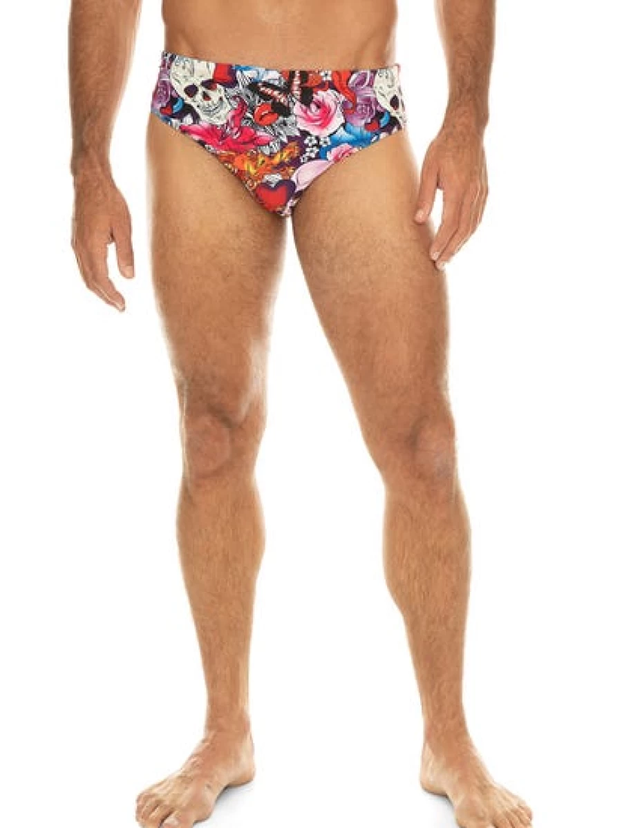 Riley Adams Men's Exotic Summer Swim Trunks - Quick Dry Beach Shorts for Men