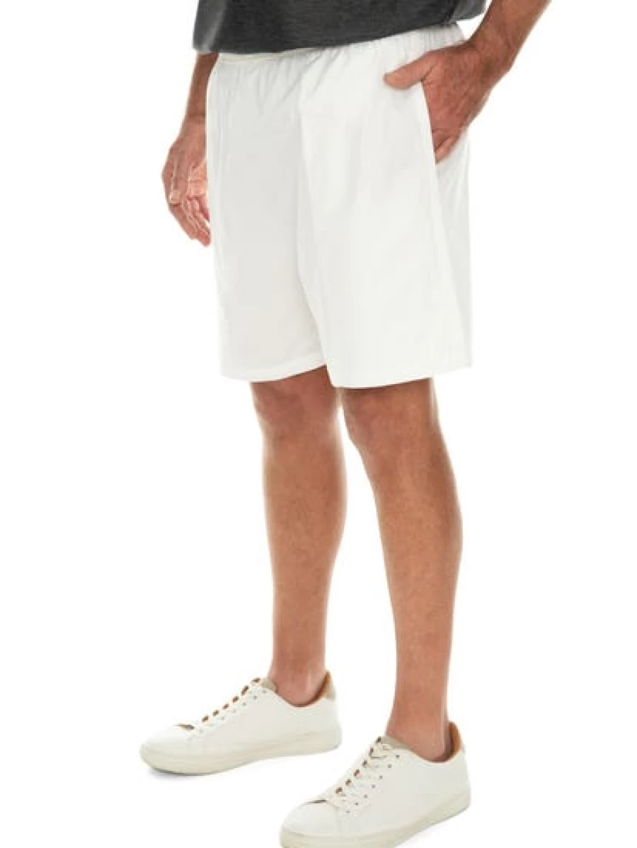 Men's Ruggers White Long Leg Shorts - Comfortable Athletic Fit for Sports & Casual Wear