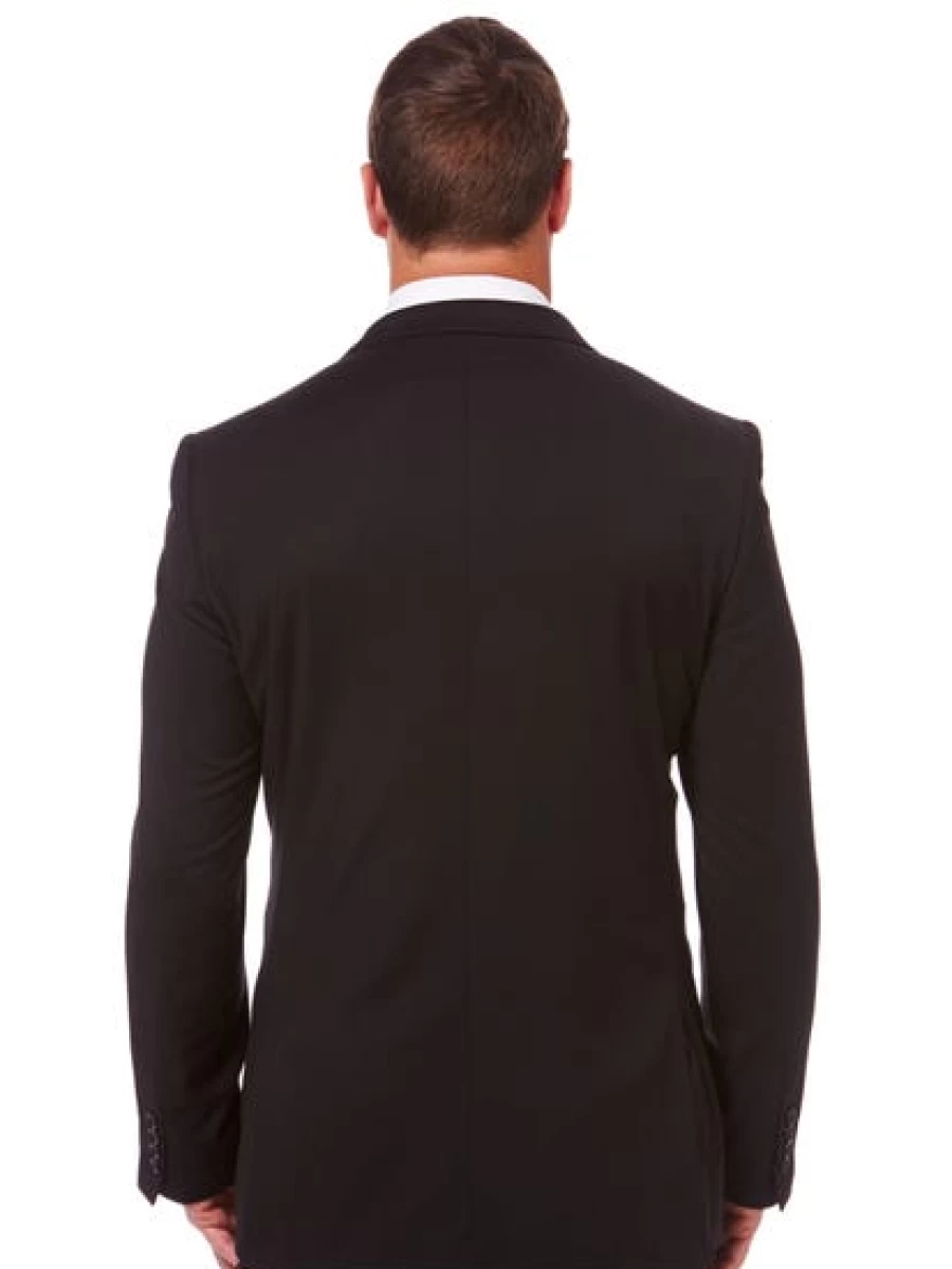 Perizzi Men's Slim Fit Black Suit Jacket - Formal Blazer for Business & Evening Wear