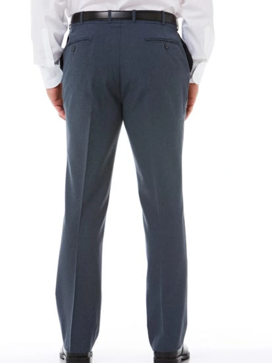Robert Huntley Men's Marle Grey Regular Fit Trousers