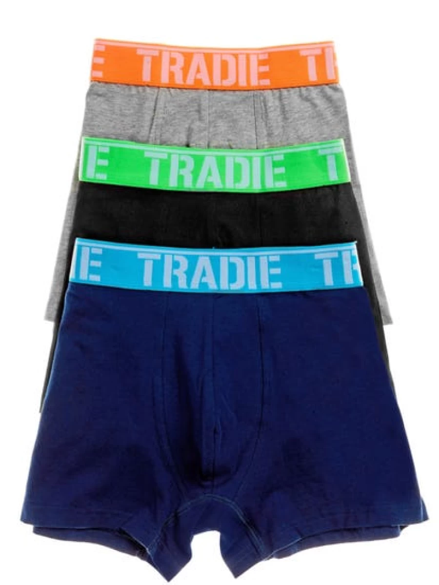 Lowes Men's Tradie Highlights Fitted Trunks 3-Pack Work Underwear