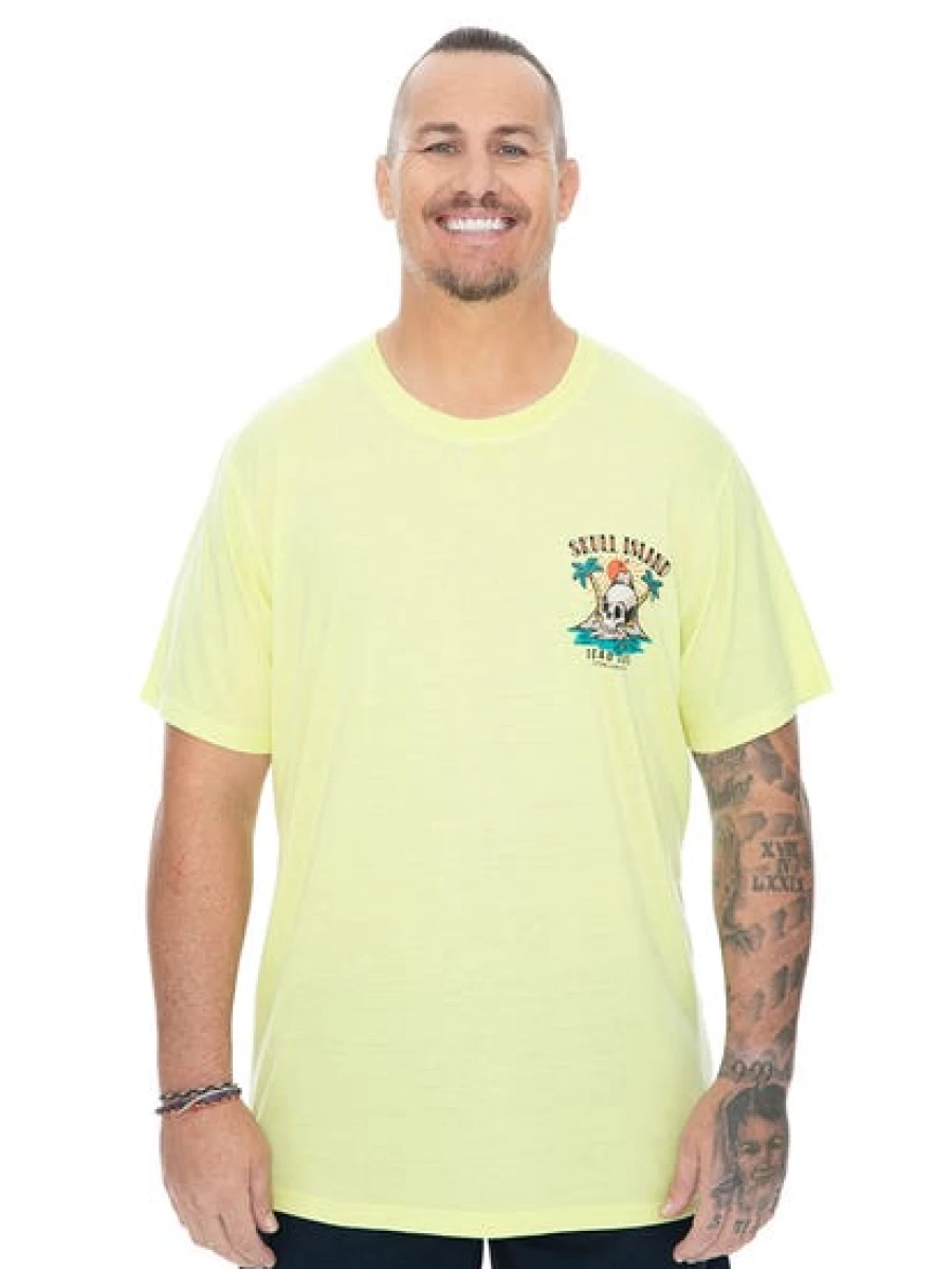 BUILT N FIT Men's Skull Island Graphic T-Shirt - Premium Fit Cotton Tee