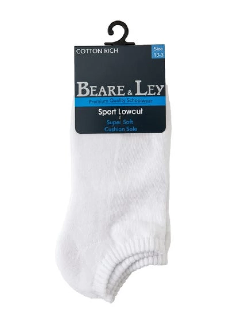 Lowes Men's White Low Cut Team Sports Socks for Athletic Performance