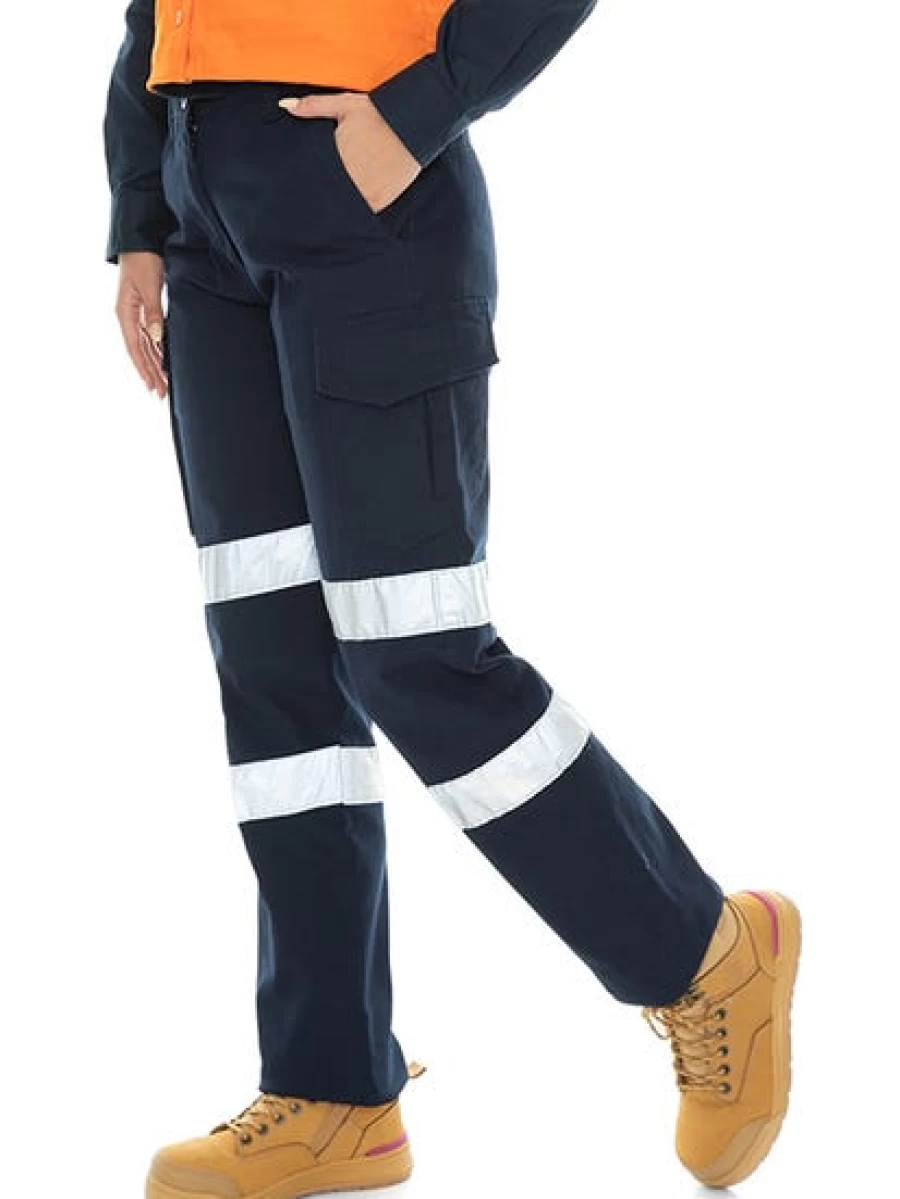 Lowes Men's Stretch Navy Multi-Pocket Work Pants for Durable Comfort