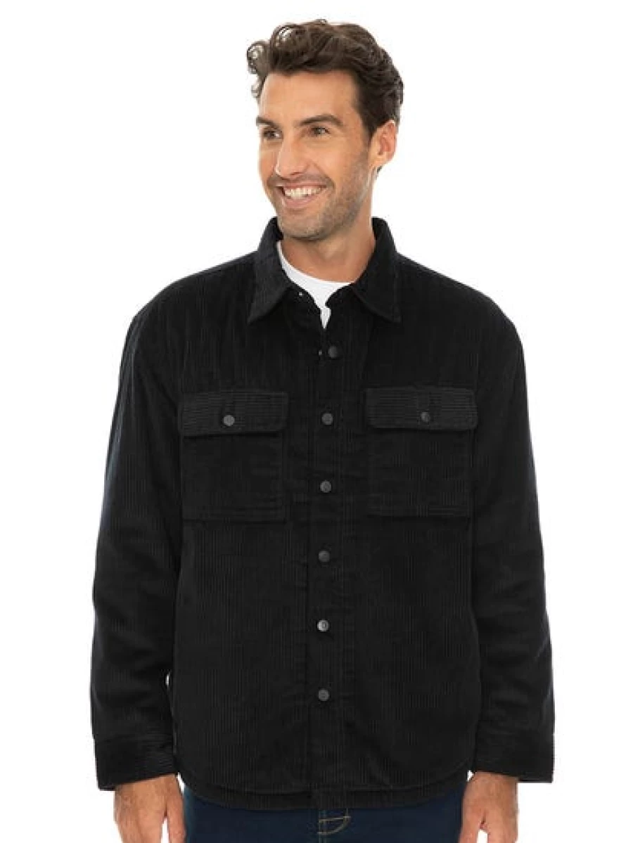Prodigy Men's Navy Sherpa-Lined Hooded Jacket - Warm Fleece Winter Coat