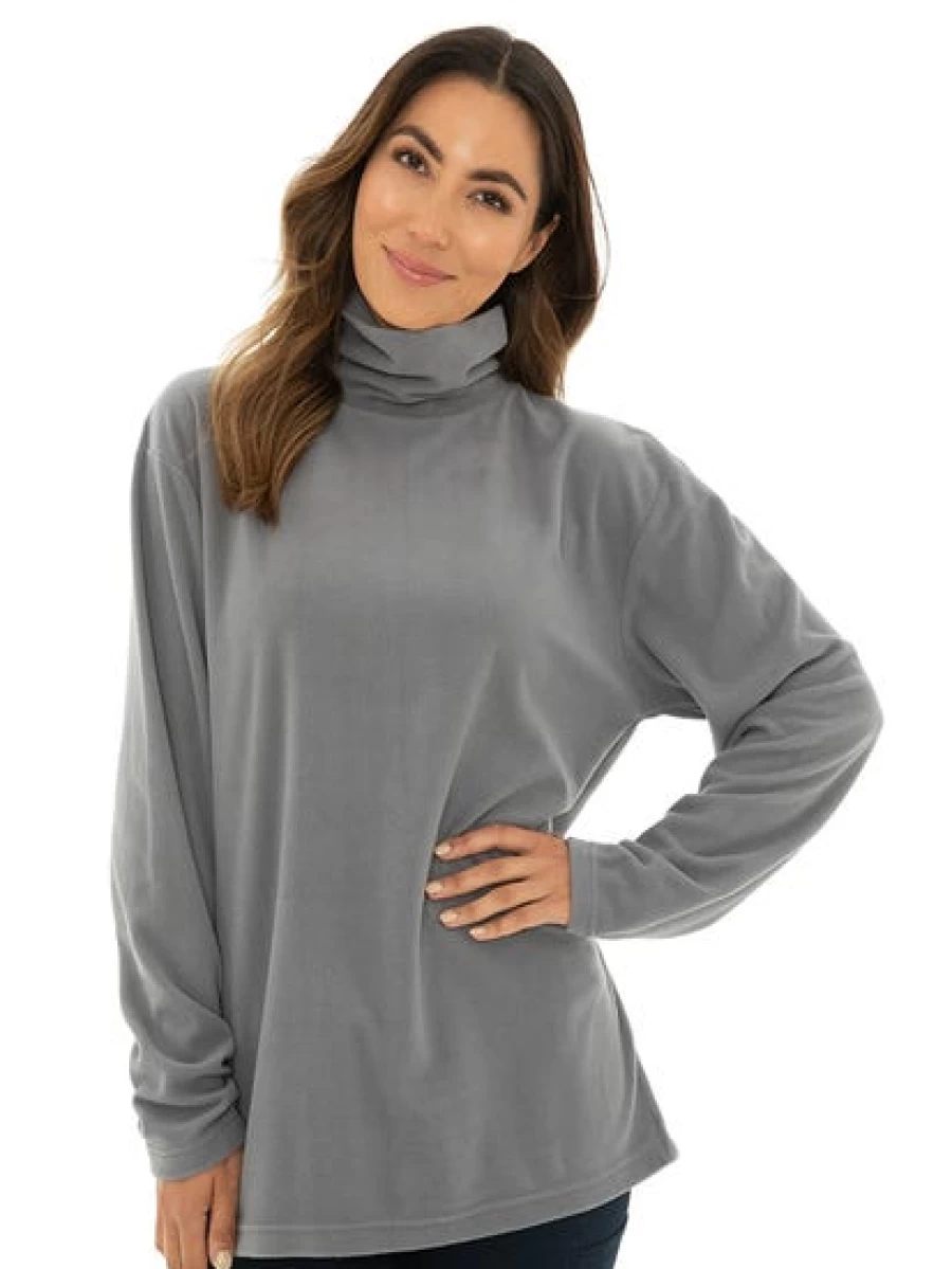 Lowes Unisex Grey Polar Fleece Skivvy - Warm & Comfortable Winter Wear