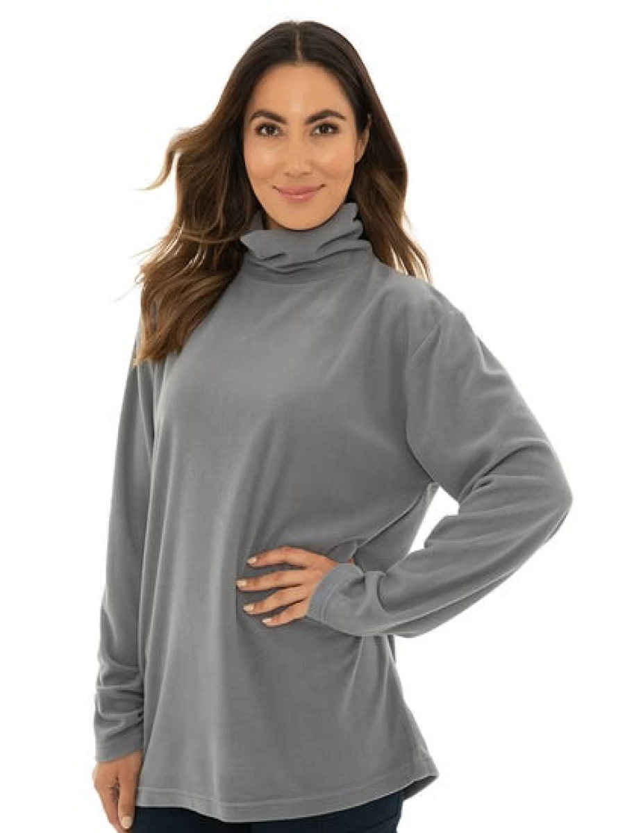 Lowes Unisex Grey Polar Fleece Skivvy - Warm & Comfortable Winter Wear