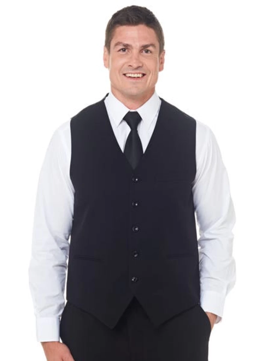 Robert Huntley Men's Black Regular Fit Vest