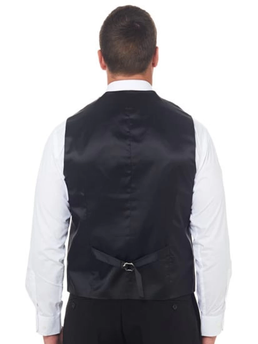 Robert Huntley Men's Black Regular Fit Vest