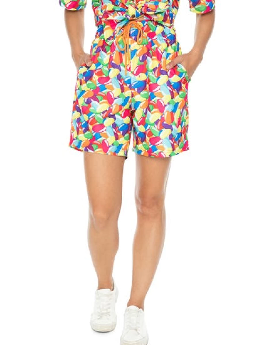 Pacifica Unisex Matching Jelly Bean Print Party Shorts for Couples & Friends