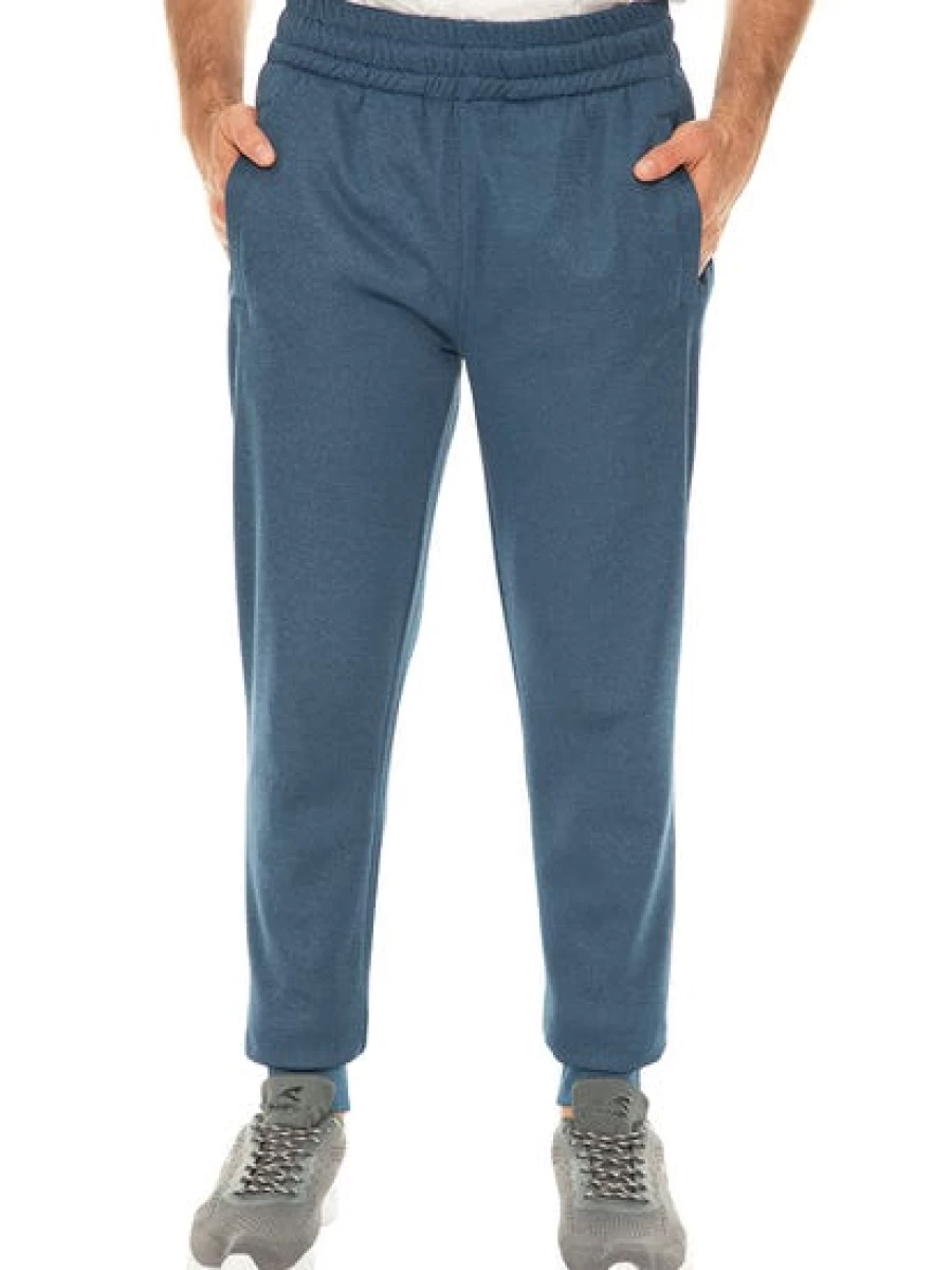 Lowes Men's Denim Marle Fleece Skinny Track Pants - Comfortable Slim Fit Joggers