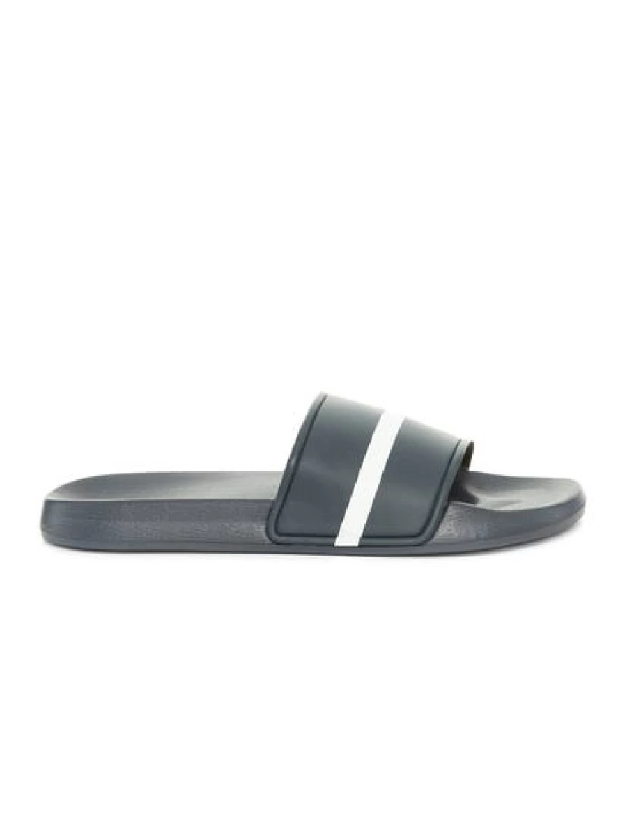 Men's Navy Pool Slides by Traders - Comfortable Summer Beach Sandals for Men