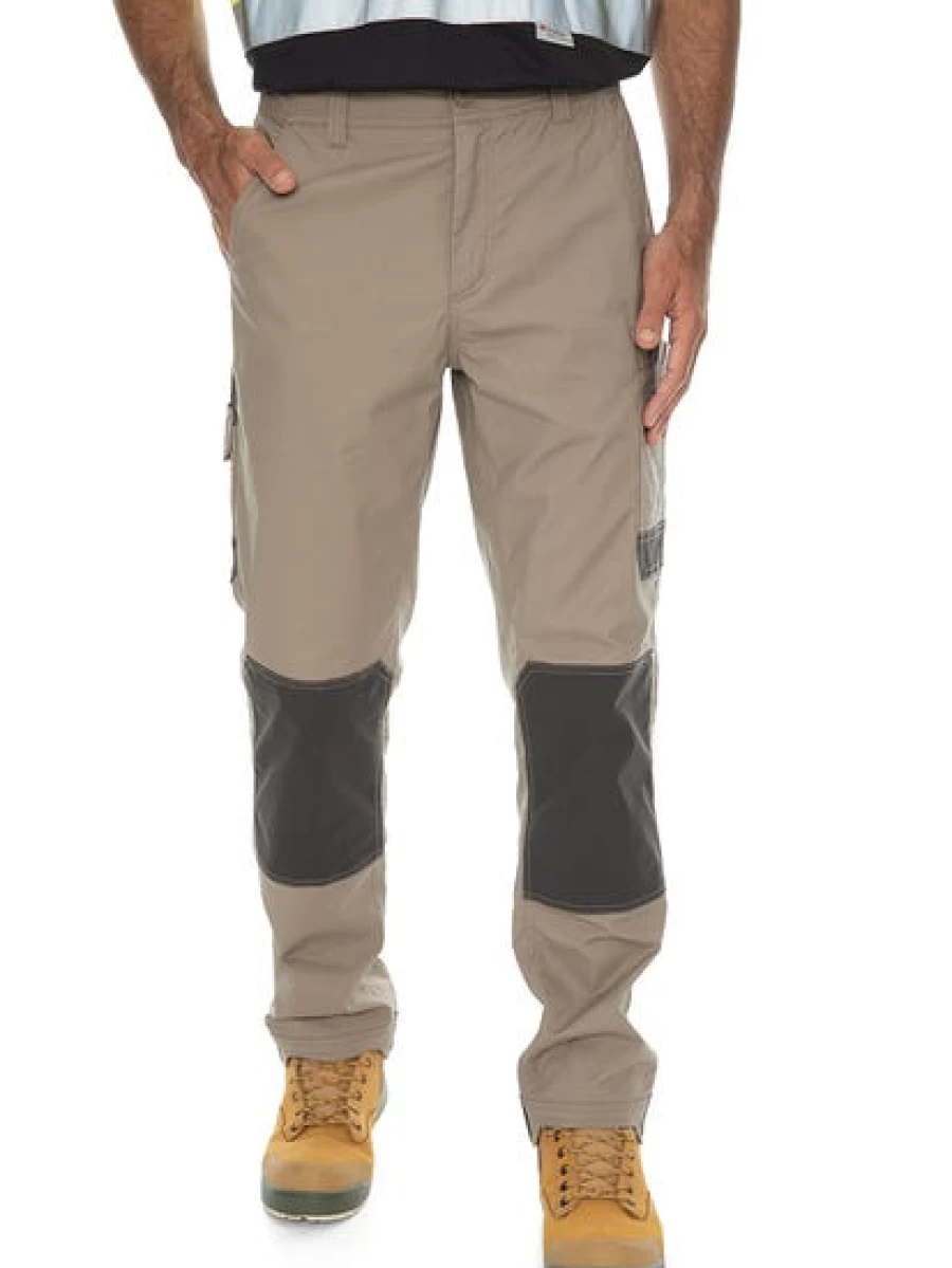 Men's Traders Ripstop Work Pants - Durable Stone Colored Tactical Trousers