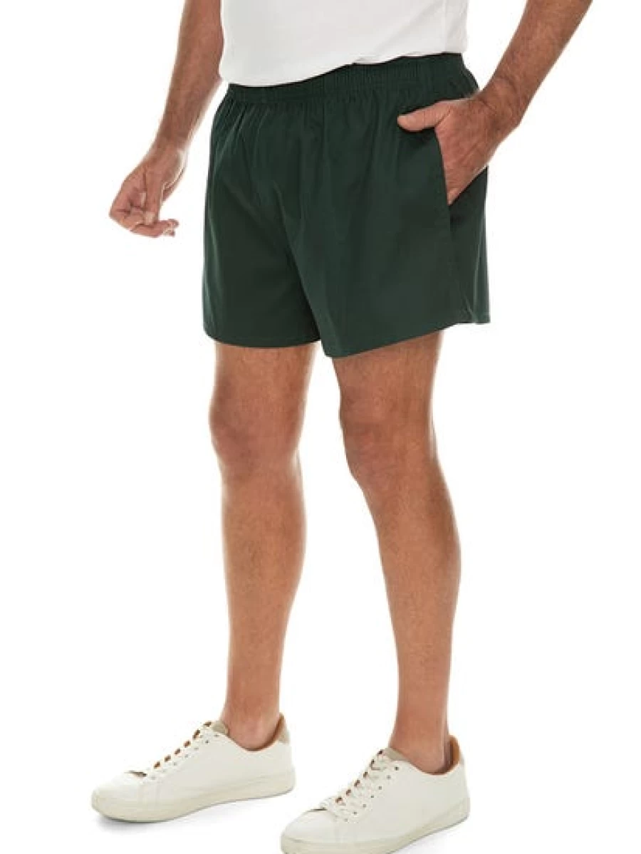 Men's Ruggers Regular Shorts - Comfortable Green Casual Shorts for Men