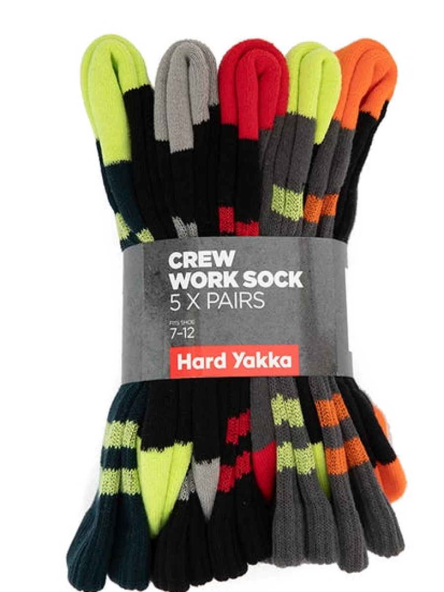 Lowes Men's King Gee Work Socks 5-Pack - Durable Comfort for Hardworking Men