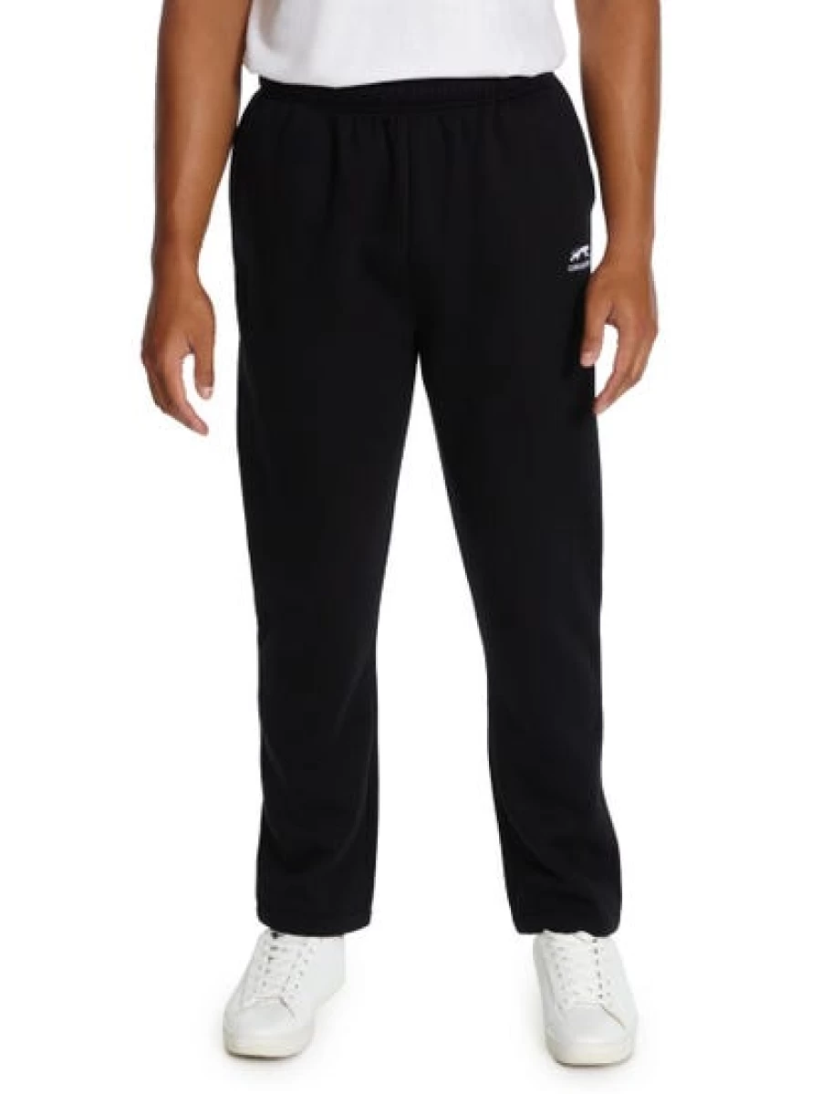 Men's Cougars Black Fleece Track Pants with Open Cuff for Comfort & Style