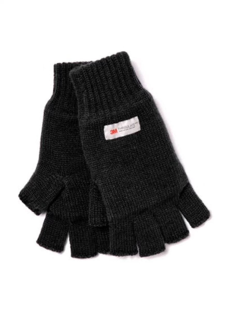Cougars Men's Black Fingerless Gloves - Tactical & Lightweight for Grip & Comfort