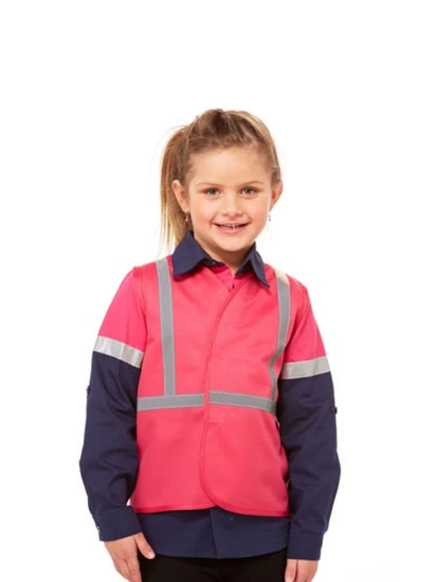 Lowes Men's Pink High Visibility Safety Vest with Reflective Tape