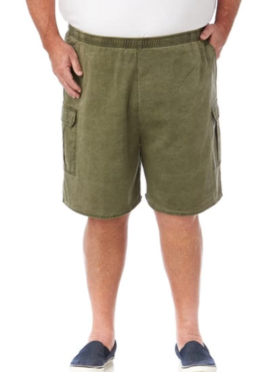 Men's Ruggers Khaki Original Pigment Dyed Cargo Shorts by Lowes - Durable Military Style Shorts for Men