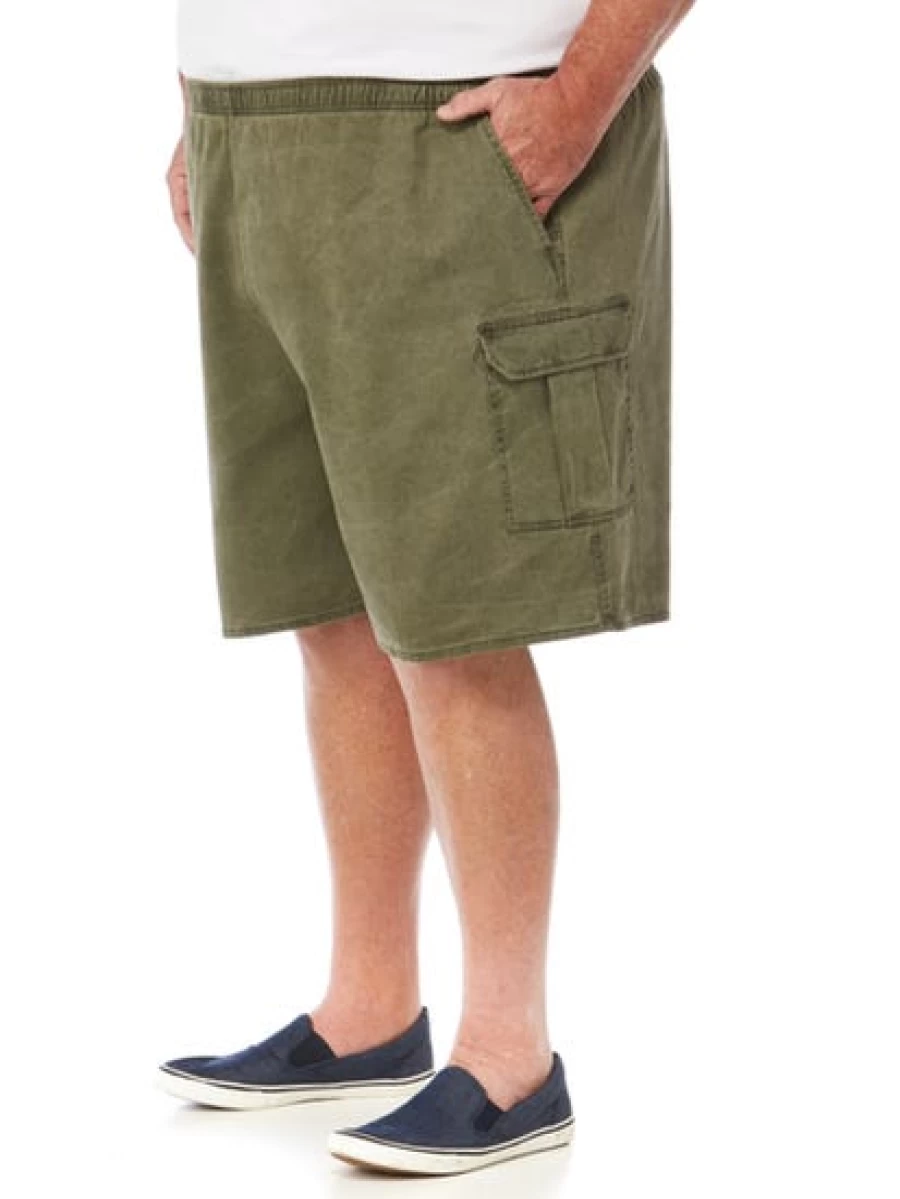 Men's Ruggers Khaki Original Pigment Dyed Cargo Shorts by Lowes - Durable Military Style Shorts for Men