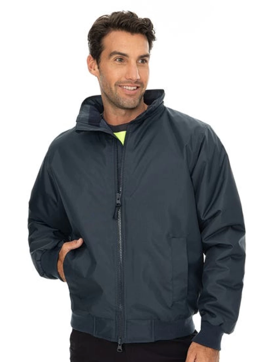 Lowes Men's Navy Bomber Jacket - Security Style Lightweight Outerwear