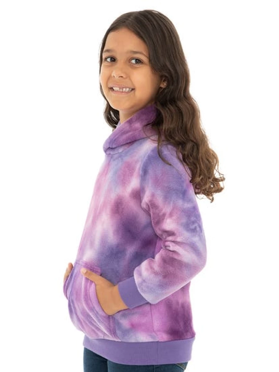 Men's Trojan Mauve Polar Fleece Popover Jacket for Kids