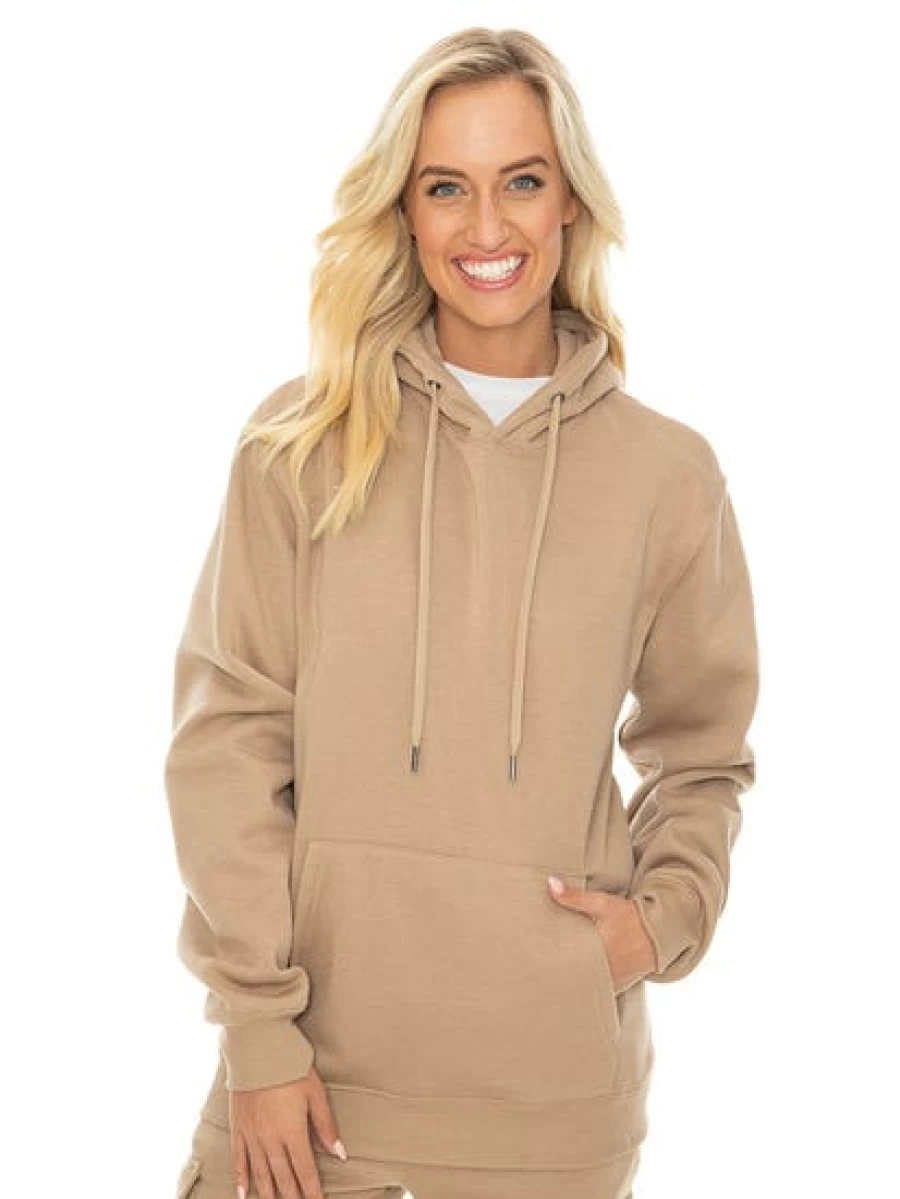 Lowes Men's Fleece Popover Hoodie in Caramel - Comfortable Unisex Style
