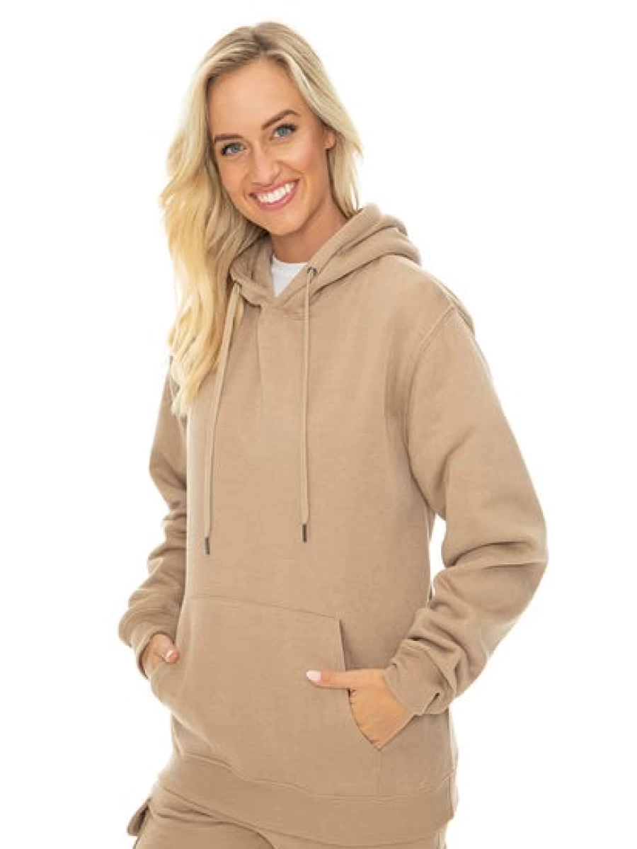 Lowes Men's Fleece Popover Hoodie in Caramel - Comfortable Unisex Style