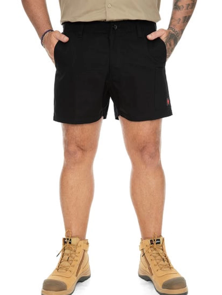 "Traders Men's Ripstop Work Shorts - Durable Black Utility Shorts for Men"