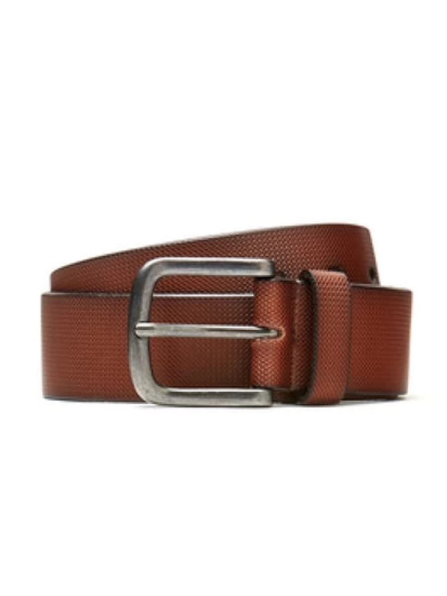 Lowes Men's Brown Genuine Leather Jean Belt - Traders Collection