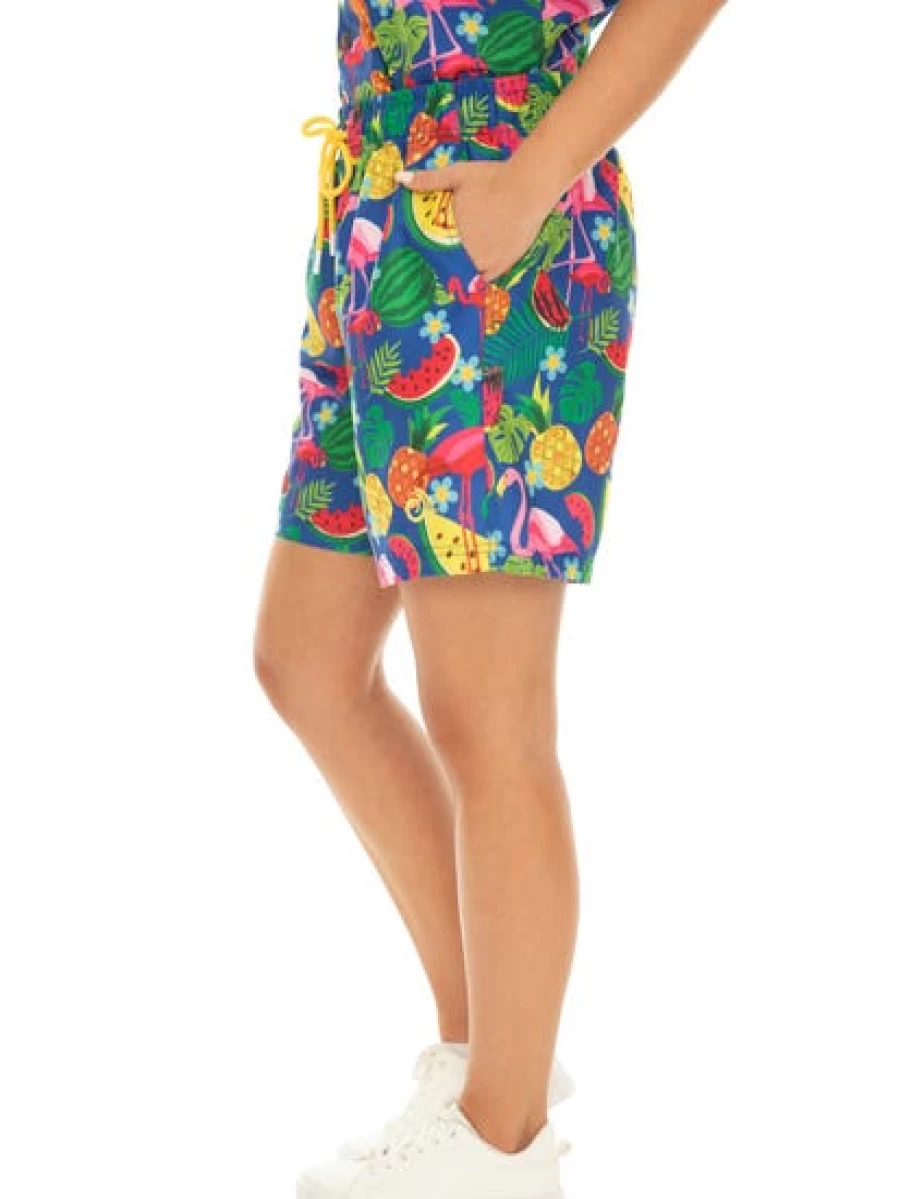 Riley Adams Men's Fruit Print Swim Shorts for Summer Beach Vacation