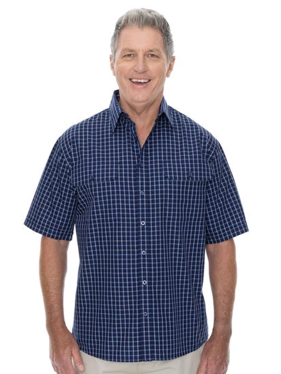 Bisley Men's Countryman Shirt in Blue - Classic Casual Wear
