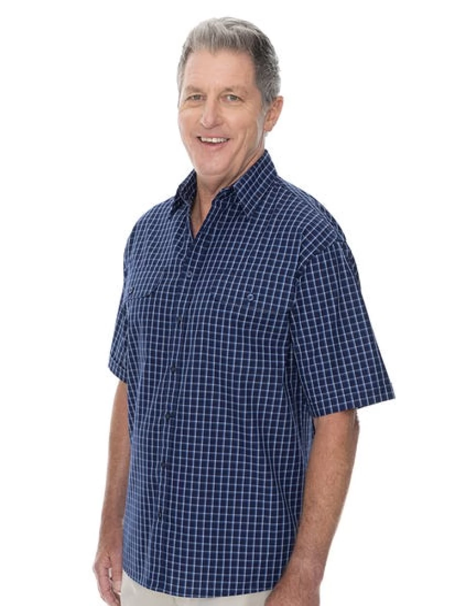 Bisley Men's Countryman Shirt in Blue - Classic Casual Wear