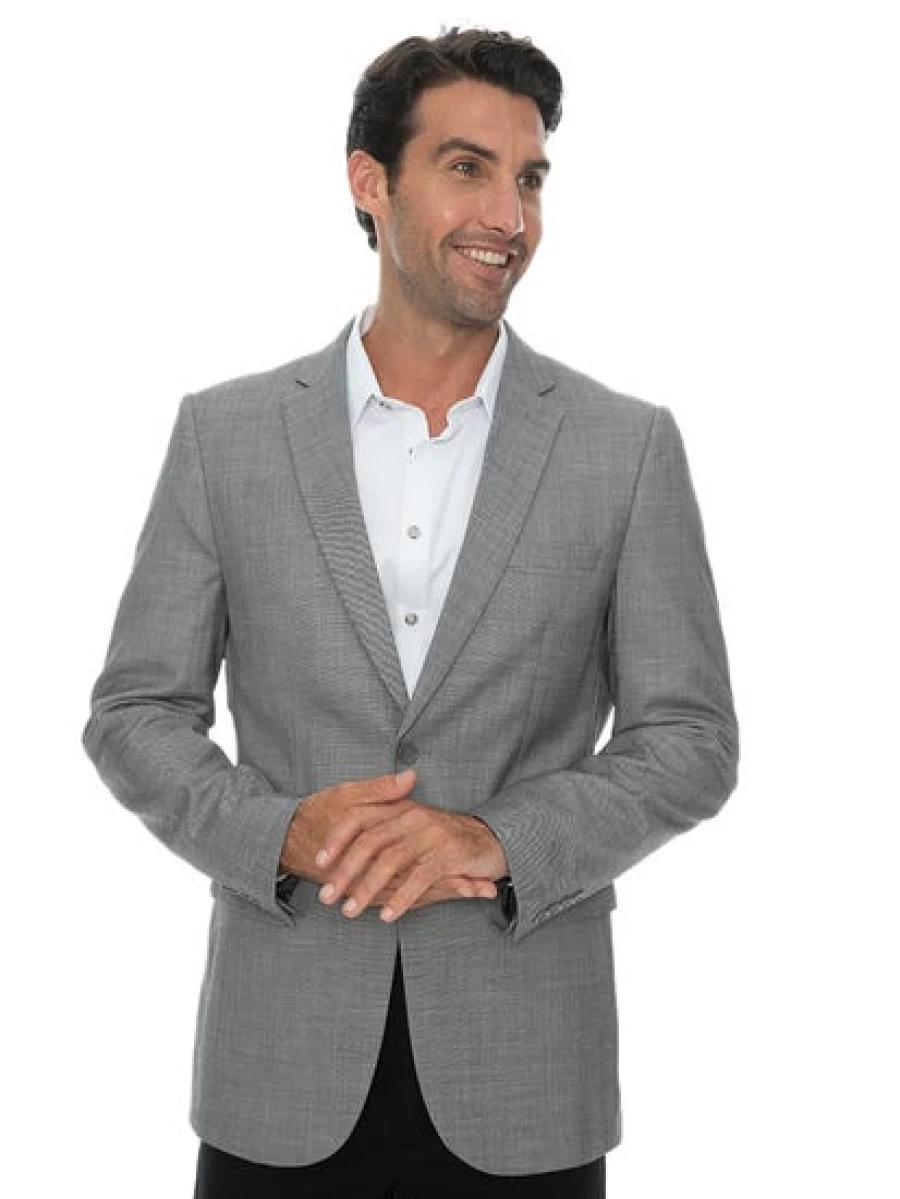 Perizzi Men's Slim Fit Grey Suit Jacket – Premium Tailored Blazer for Formal Wear