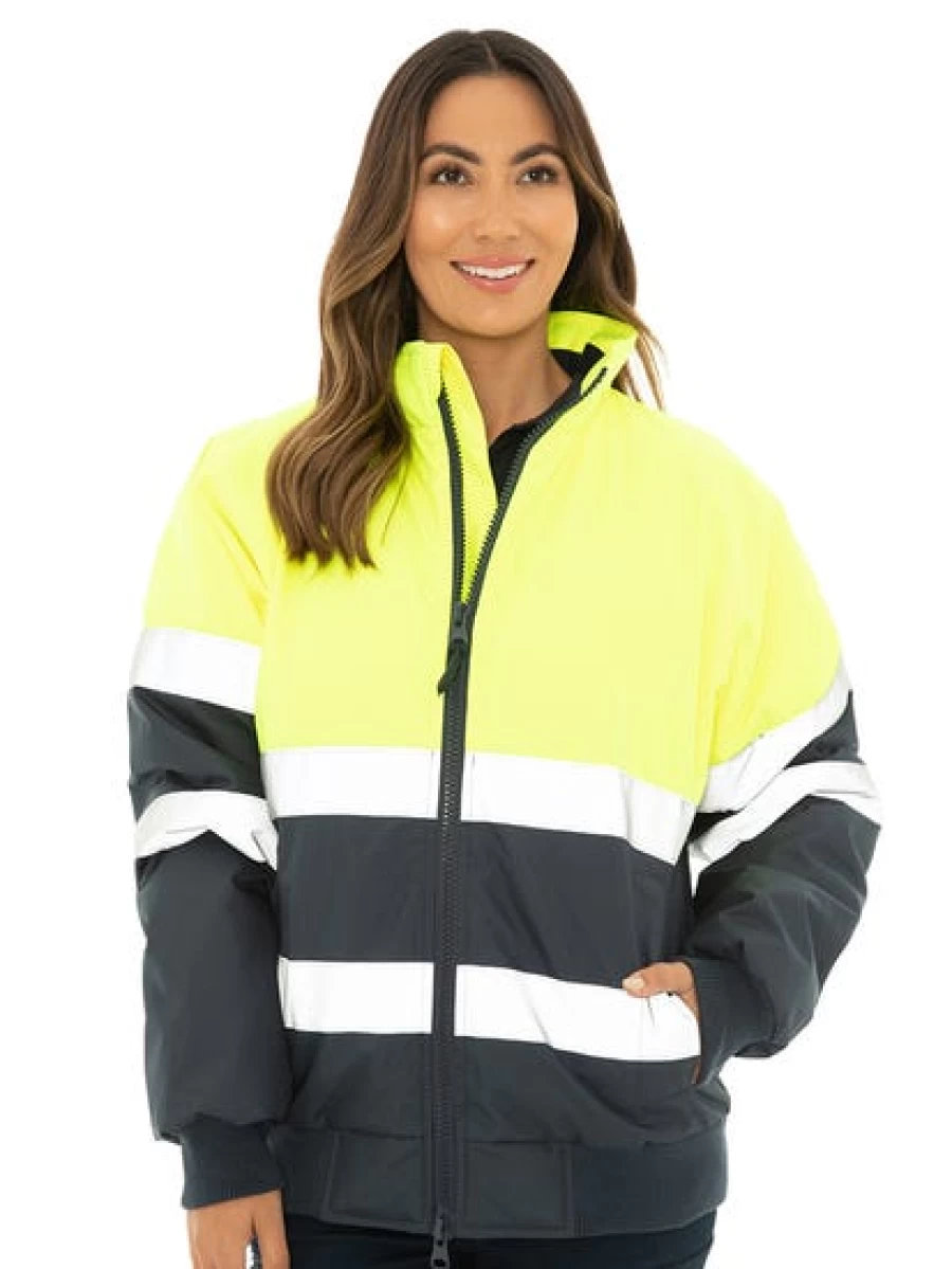 Men's High-Visibility Oxford Yellow Safety Jacket by Lowes