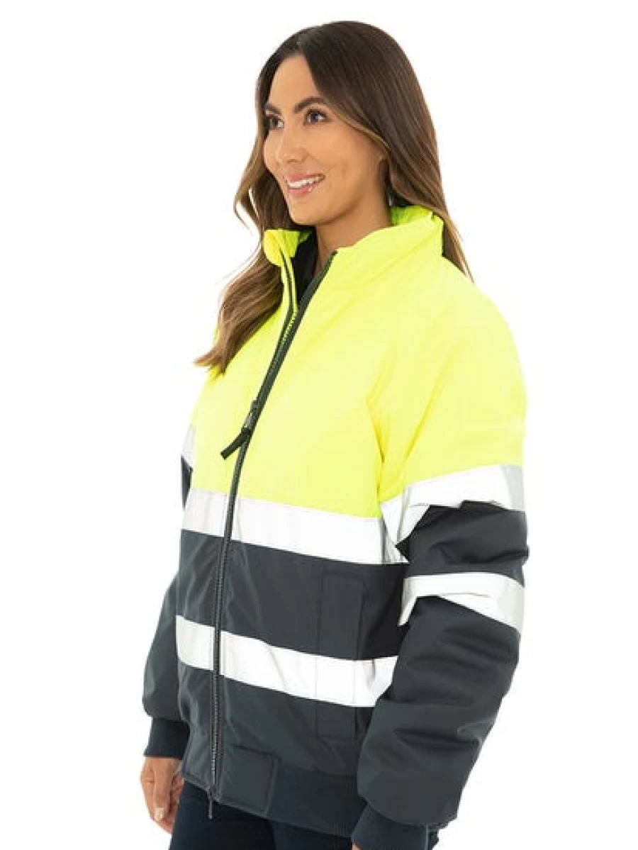 Men's High-Visibility Oxford Yellow Safety Jacket by Lowes