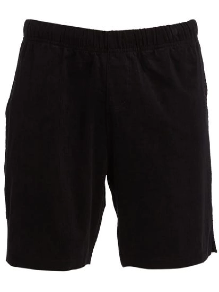 Iconic Soul Men's Black Cotton Shorts - Stylish & Comfortable Corded Design