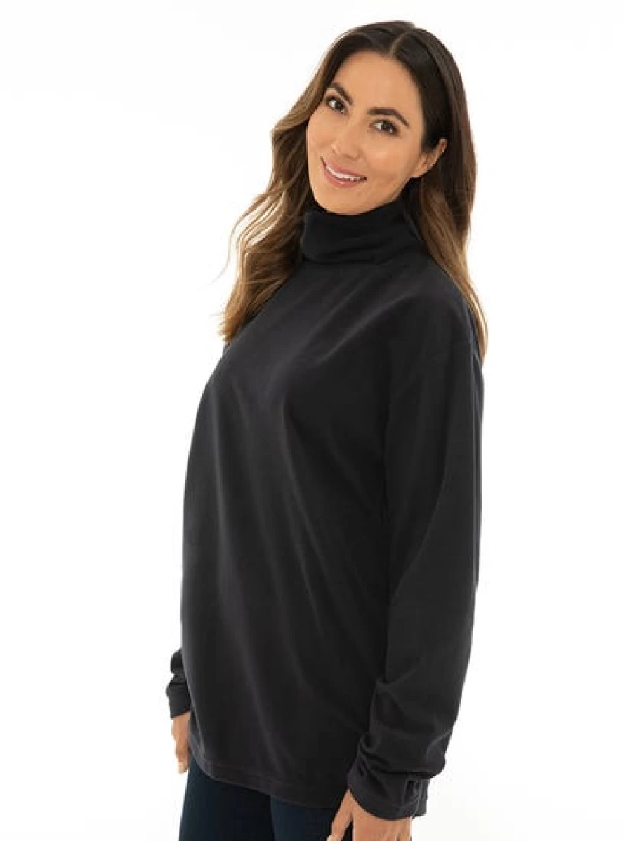 Lowes Unisex Navy Polar Fleece Thermal Underwear Skivvy for Men & Women